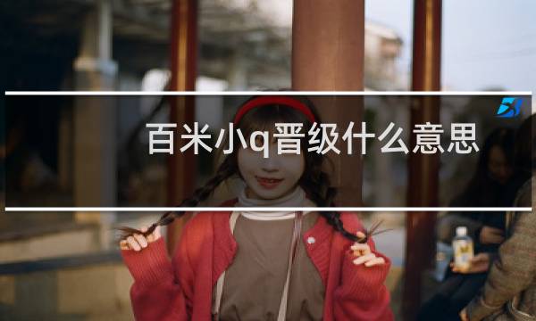 百米小q晋级什么意思图片