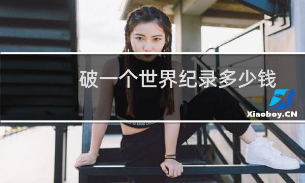 破一个世界纪录多少钱图片
