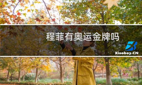 程菲有奥运金牌吗图片