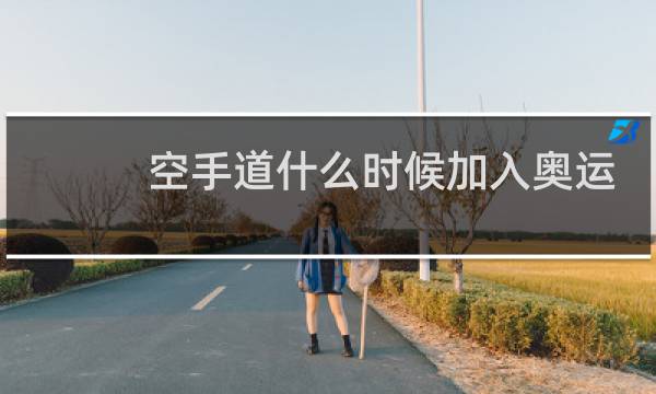 空手道什么时候加入奥运会图片