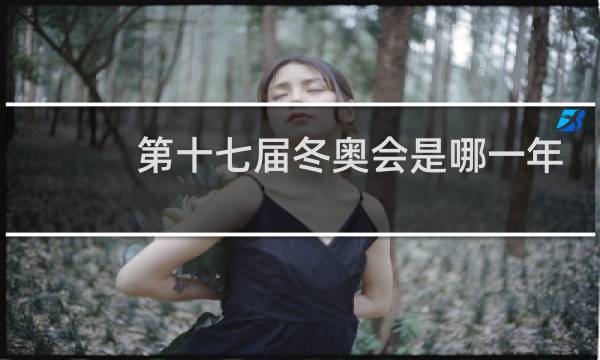 第十七届冬奥会是哪一年图片