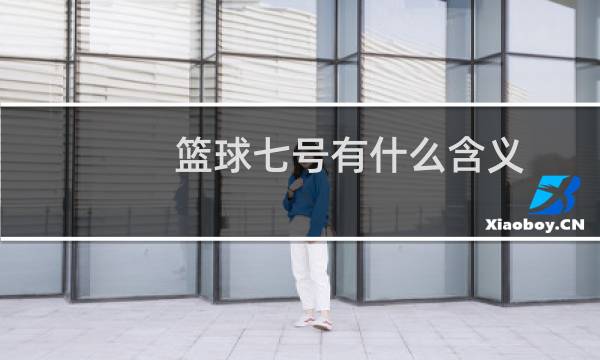 篮球七号有什么含义图片