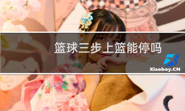 篮球三步上篮能停吗图片