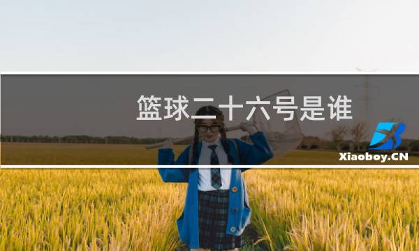 篮球二十六号是谁图片