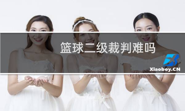 篮球二级裁判难吗图片
