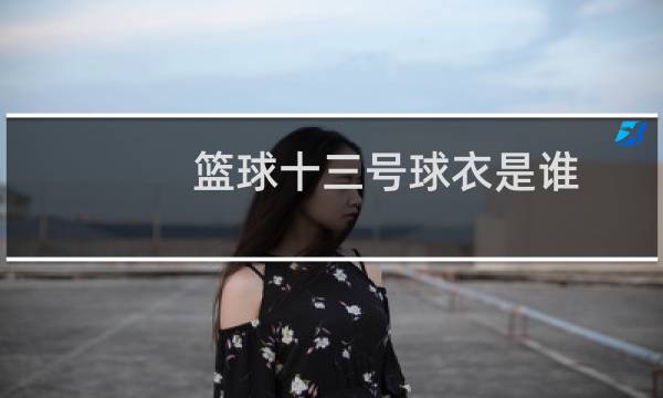 篮球十三号球衣是谁图片