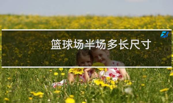 篮球场半场多长尺寸图片