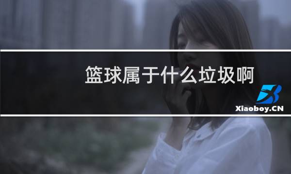 篮球属于什么垃圾啊图片
