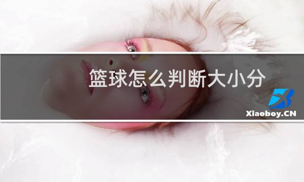 篮球怎么判断大小分图片