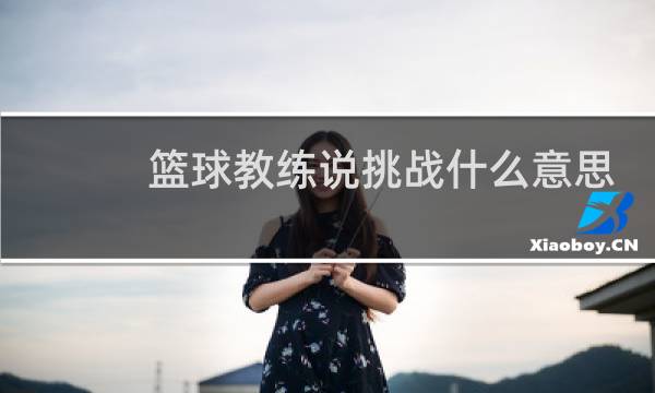 篮球教练说挑战什么意思图片