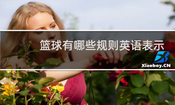篮球有哪些规则英语表示图片