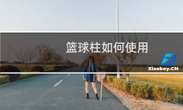 篮球柱如何使用图片