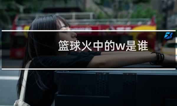 篮球火中的w是谁图片