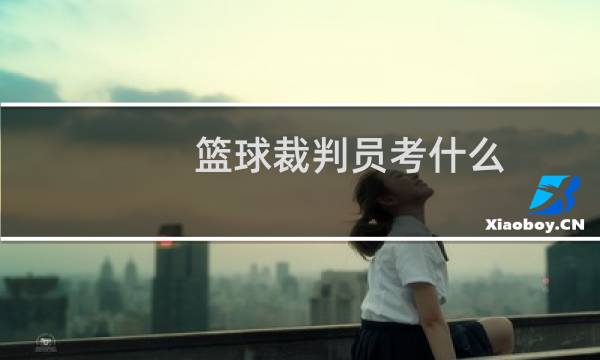 篮球裁判员考什么图片