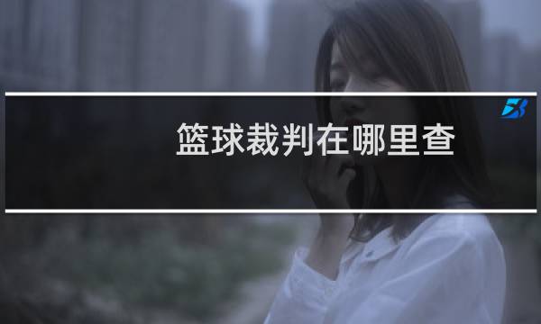 篮球裁判在哪里查图片