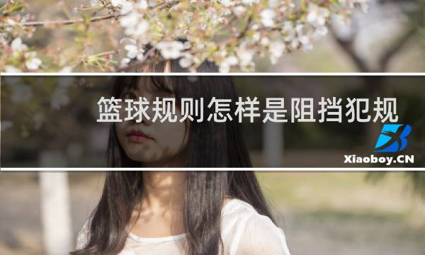 篮球规则怎样是阻挡犯规图片