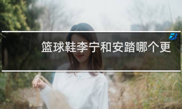 篮球鞋李宁和安踏哪个更好图片