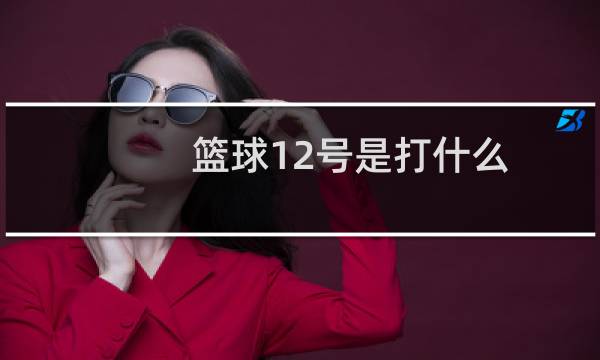 篮球12号是打什么图片