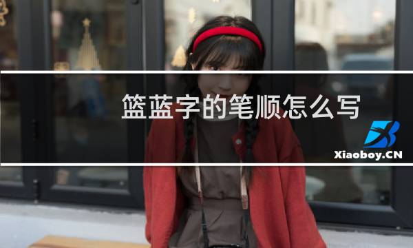 篮蓝字的笔顺怎么写图片