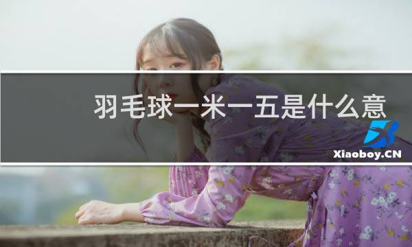羽毛球一米一五是什么意思图片
