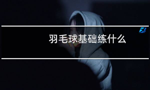 羽毛球基础练什么图片