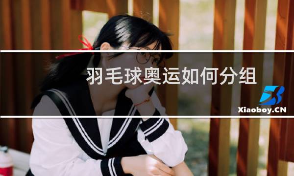 羽毛球奥运如何分组图片