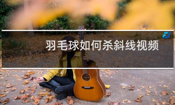 羽毛球如何杀斜线视频图片