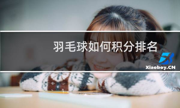 羽毛球如何积分排名图片