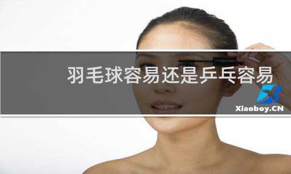 羽毛球容易还是乒乓容易图片
