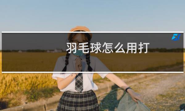 羽毛球怎么用打图片