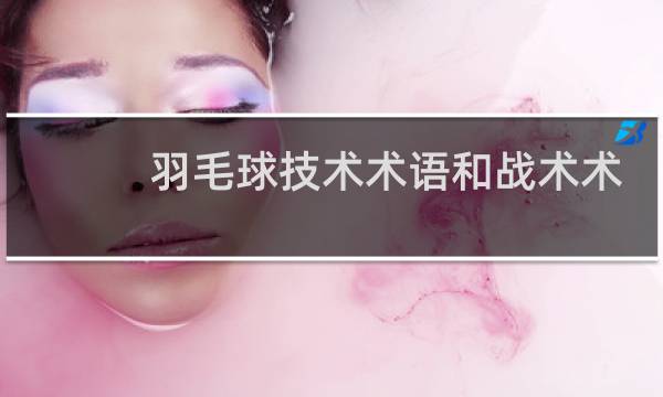 羽毛球技术术语和战术术语有哪些图片