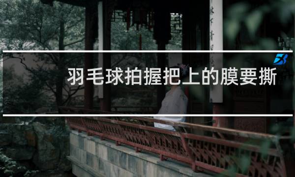羽毛球拍握把上的膜要撕吗图片