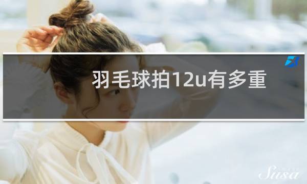 羽毛球拍12u有多重图片