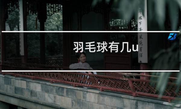 羽毛球有几u图片