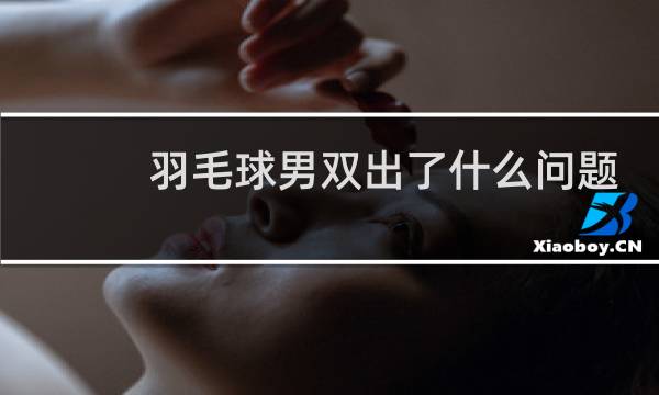羽毛球男双出了什么问题图片