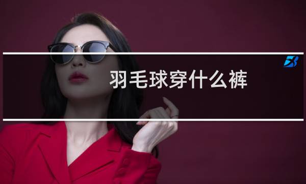 羽毛球穿什么裤图片