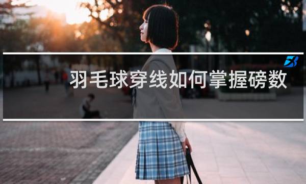 羽毛球穿线如何掌握磅数图片