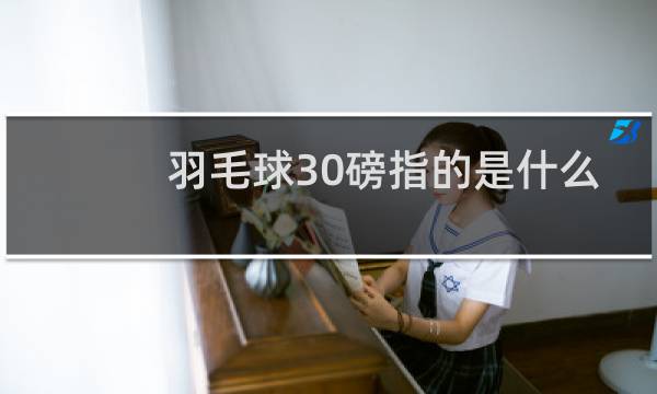羽毛球30磅指的是什么图片
