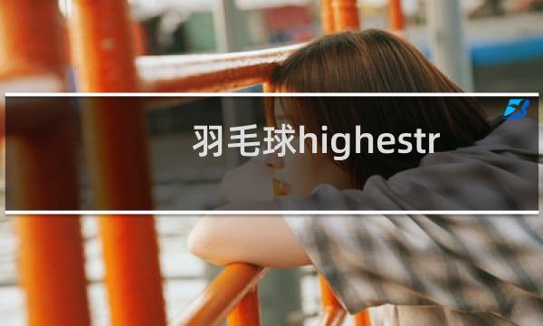 羽毛球highestranking22什么意思图片