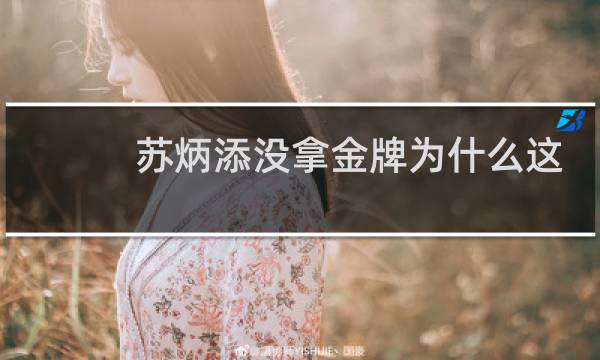 苏炳添没拿金牌为什么这么火图片