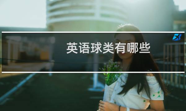 英语球类有哪些图片