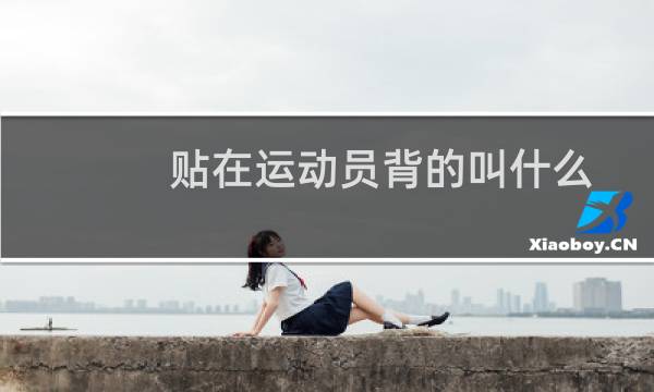 贴在运动员背的叫什么图片
