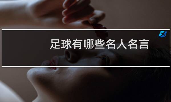 足球有哪些名人名言图片