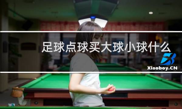 足球点球买大球小球什么意思图片