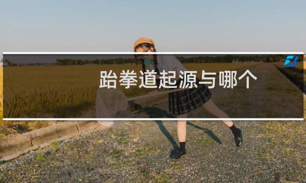 跆拳道起源与哪个图片