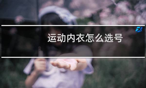 运动内衣怎么选号图片