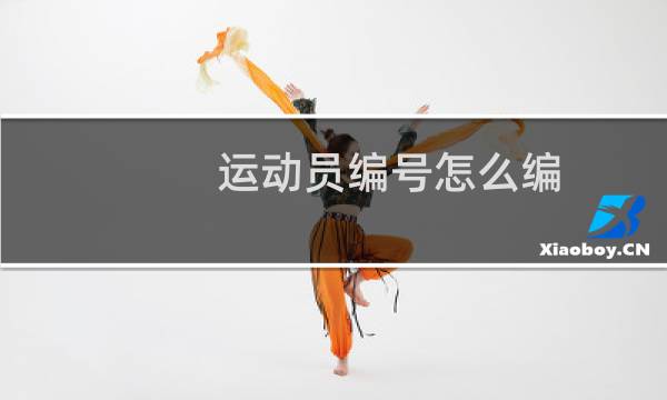 运动员编号怎么编图片