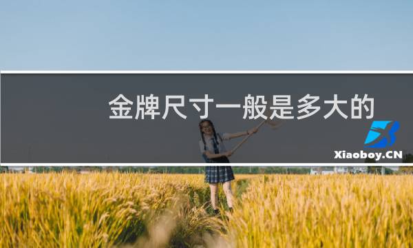 金牌尺寸一般是多大的图片