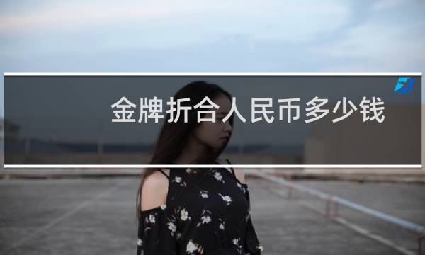 金牌折合人民币多少钱图片