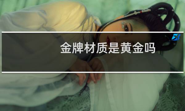 金牌材质是黄金吗图片